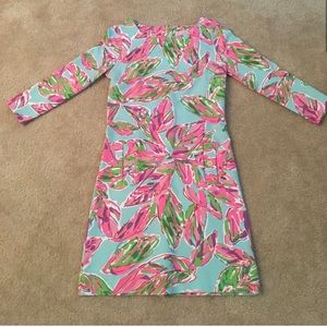 Lily Pulitzer Shift Dress with 3/4 Sleeve